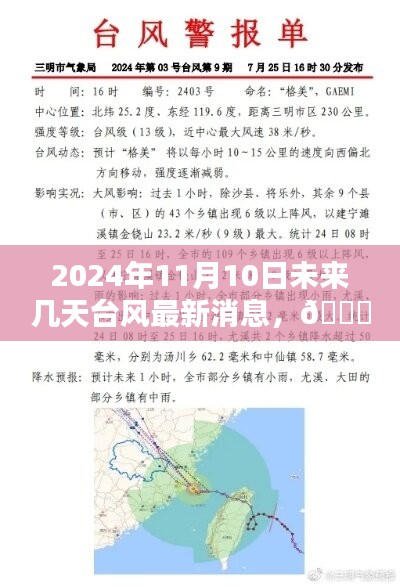 2024年11月10日及未來數(shù)日臺風動態(tài)，最新消息與全面解析