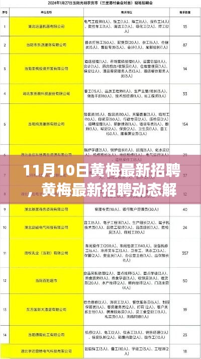 黃梅最新招聘動態(tài)解析，聚焦職場熱點，把握未來趨勢，引領(lǐng)行業(yè)風(fēng)向標(biāo)