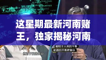 獨家揭秘，河南賭王最新高科技神器，革新功能引領極致體驗，科技重塑賭壇風云！