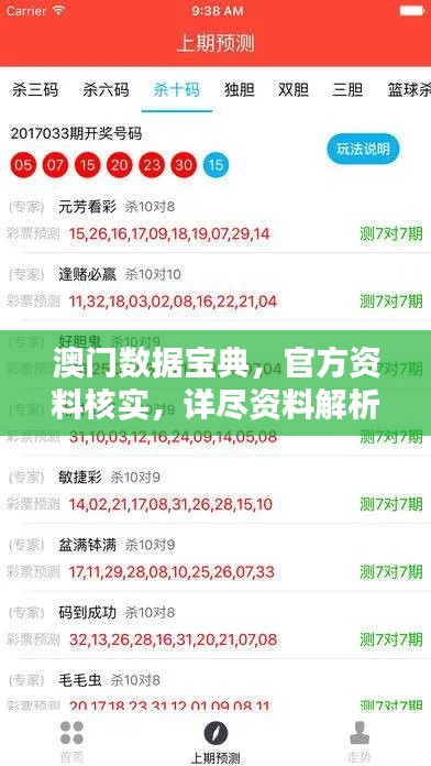 澳門數(shù)據(jù)寶典，官方資料核實，詳盡資料解析更新版NHV586.81