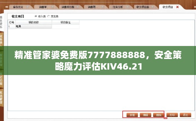 精準(zhǔn)管家婆免費(fèi)版7777888888，安全策略魔力評(píng)估KIV46.21