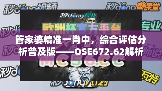 管家婆精準一肖中，綜合評估分析普及版——OSE672.62解析