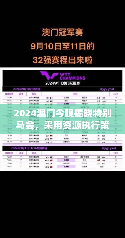2024澳門今晚揭曉特別馬會(huì)，采用資源執(zhí)行策略及備用版EKS444.19