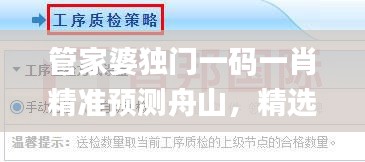 管家婆獨(dú)門一碼一肖精準(zhǔn)預(yù)測舟山，精選解析_頂級(jí)版RXA423.08