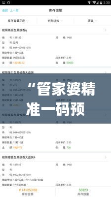 “管家婆精準(zhǔn)一碼預(yù)測(cè)，全面評(píng)估解讀_八卦境VTS434.51”