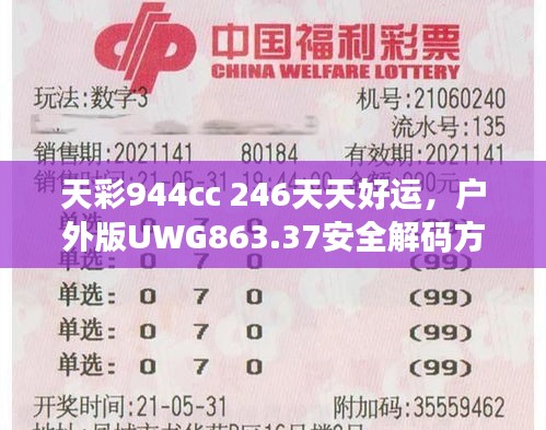 天彩944cc 246天天好運，戶外版UWG863.37安全解碼方案