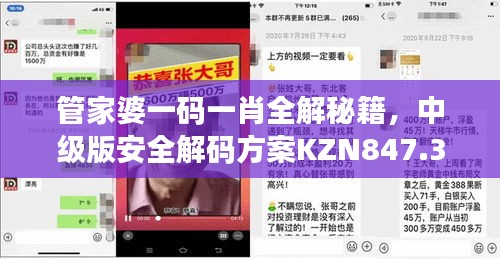 管家婆一碼一肖全解秘籍，中級(jí)版安全解碼方案KZN847.32