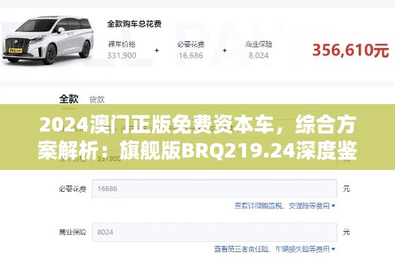 2024澳門正版免費資本車，綜合方案解析：旗艦版BRQ219.24深度鑒賞