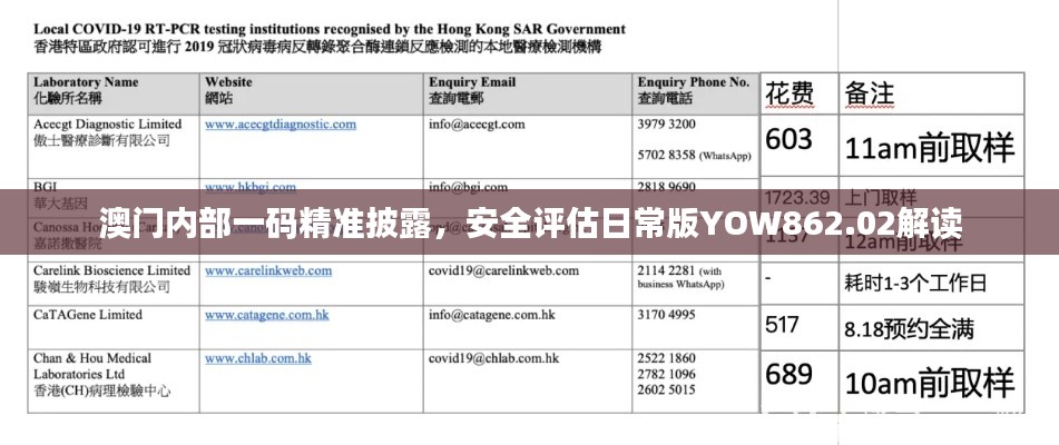 澳門內(nèi)部一碼精準(zhǔn)披露，安全評估日常版YOW862.02解讀