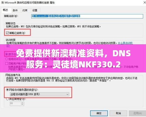 免費(fèi)提供新澳精準(zhǔn)資料，DNS服務(wù)：靈徒境NKF330.2