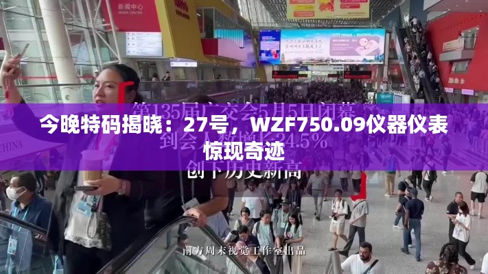 今晚特碼揭曉：27號，WZF750.09儀器儀表驚現(xiàn)奇跡
