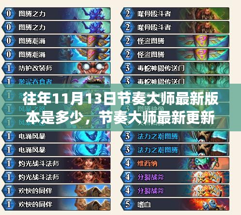 『節(jié)奏大師最新更新背后的故事，友情回憶與陪伴的溫馨之旅 11月版本回顧』