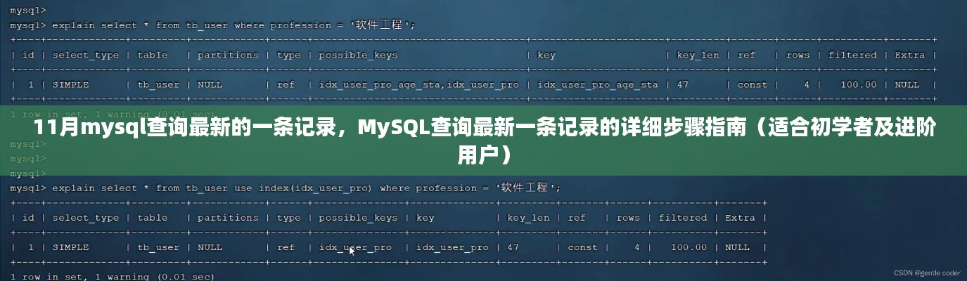 MySQL查詢最新記錄步驟詳解，從初學者到進階用戶的指南