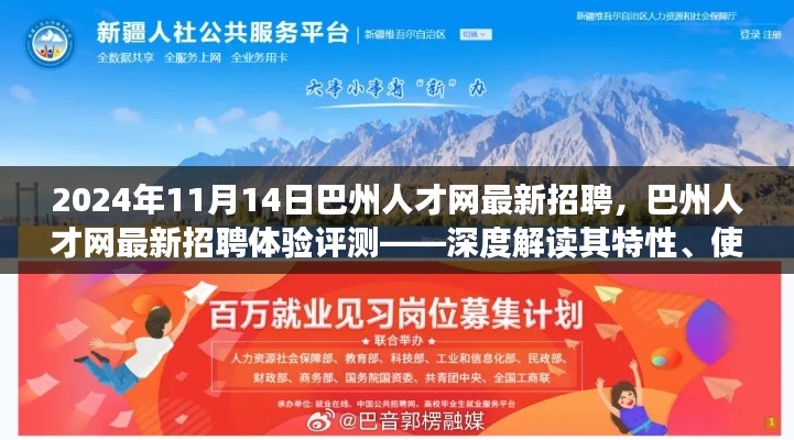 巴州人才網(wǎng)最新招聘體驗(yàn)評(píng)測(cè)，深度解讀特性、用戶體驗(yàn)與目標(biāo)用戶分析（2024年11月）