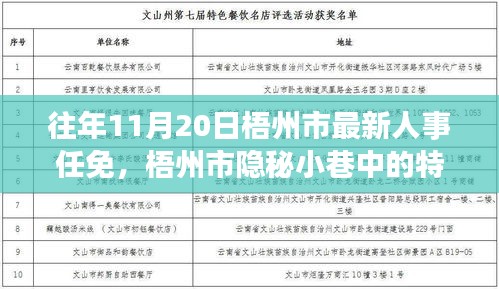 梧州市人事任免與隱秘小巷的特色小店，人事變遷背后的驚喜邂逅之旅