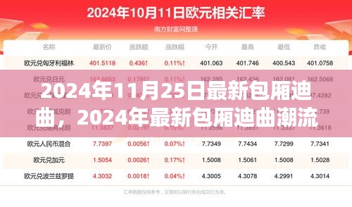 2024年最新包廂迪曲潮流前瞻，11月25日最新曲目一覽