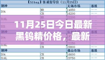 11月25日黑鎢精最新價格指南，查詢方法與精準(zhǔn)報價獲取