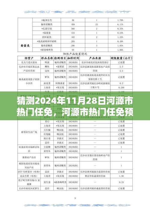 河源市熱門任免預(yù)測報(bào)告，揭秘2024年11月28日的人才動向深度分析