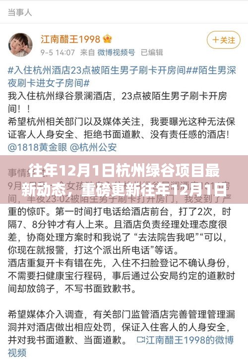 往年12月1日杭州綠谷項(xiàng)目掀起新篇章，最新動(dòng)態(tài)與重磅更新