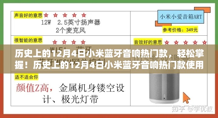 歷史上的12月4日小米藍(lán)牙音響熱門(mén)款，輕松掌握與使用指南