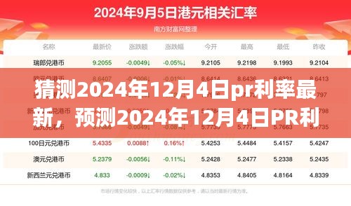 洞悉未來金融走向，預測2024年12月4日PR利率最新動態(tài)