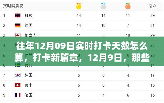 實(shí)時(shí)打卡新篇章，打卡天數(shù)計(jì)算與溫馨故事回顧，聚焦12月9日