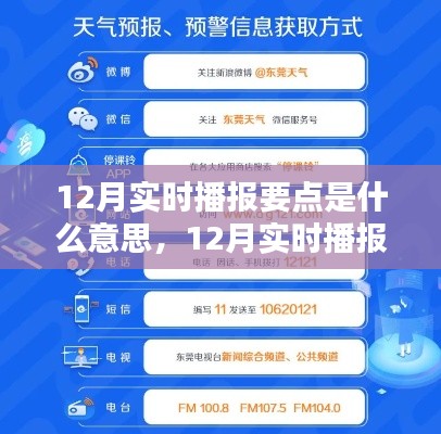掌握技能，詳解12月實(shí)時播報(bào)要點(diǎn)