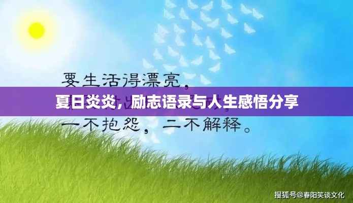 夏日炎炎，勵(lì)志語(yǔ)錄與人生感悟分享