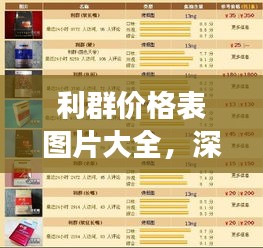 利群價(jià)格表圖片大全，深度解讀與分析報(bào)告