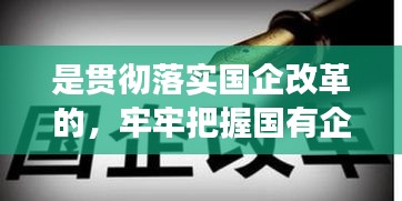 是貫徹落實(shí)國企改革的，牢牢把握國有企業(yè)改革的正確方向 