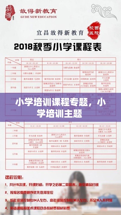 小學(xué)培訓(xùn)課程專題，小學(xué)培訓(xùn)主題 