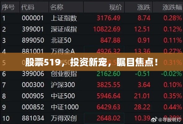 股票519，投資新寵，矚目焦點(diǎn)！