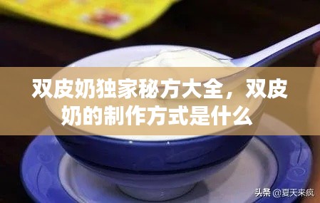 雙皮奶獨家秘方大全，雙皮奶的制作方式是什么 