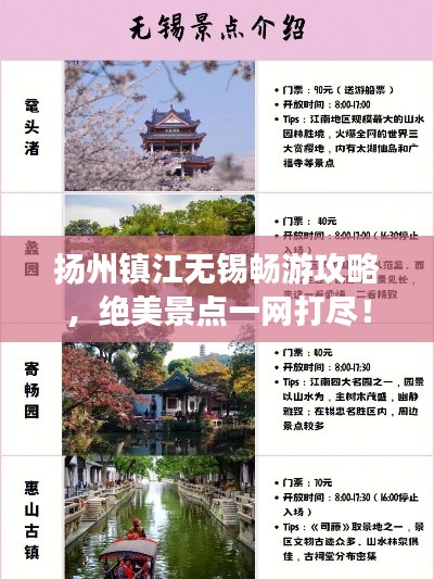 揚州鎮(zhèn)江無錫暢游攻略，絕美景點一網(wǎng)打盡！